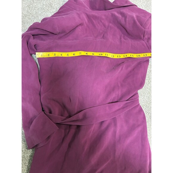 Spiegel 100% Silk Twill Magenta Trench Coat NWT Signature Luxury Collection - Picture 9 of 10